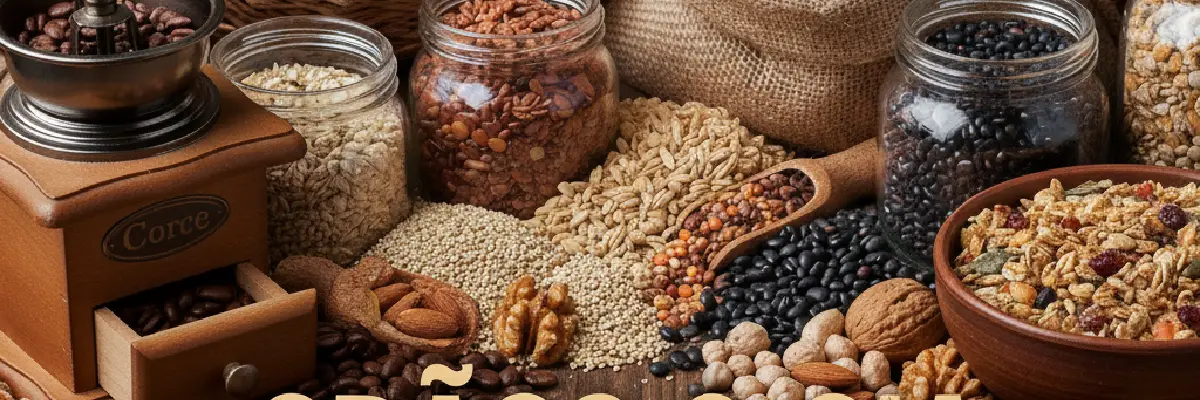 Banner Grãos & Cia - Saúde, sabor e qualidade